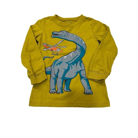 Carter's Dinosaur & Helicopter Graphic Long Sleeve Tee, Size‎ 4T, NWT - Picture 1 of 10